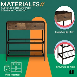 Foto 3 | Foto 3 | Credenza Mubson con Triple Repisa y Cajón color Café