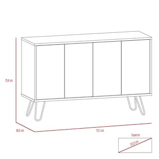 Foto 7 | Foto 7 | Bife Vassel color Blanco Virtual Muebles