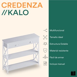 Foto 2 | Foto 2 | Credenza Moderna Blanca Mubson Recibidor Kalo