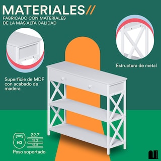 Foto 3 | Foto 3 | Credenza Moderna Blanca Mubson Recibidor Kalo