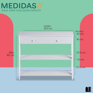Foto 5 | Foto 5 | Credenza Moderna Blanca Mubson Recibidor Kalo