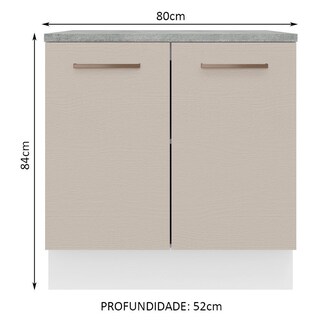 Foto 2 | Foto 2 | Gabinete Bajo Bufetera Madesa Agata 80cm Con Encimera Bc 05