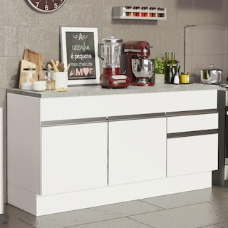 Foto 2 | Foto 2 | Gabinete Bajo Bufetera Madesa Glamy 150cm Con Encimera Bb