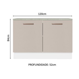 Foto 2 | Foto 2 | Gabinete Bajo Bufetera Madesa Agata 120cm Con Encimera Bc
