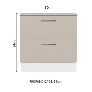 Foto 2 | Foto 2 | Gabinete Bajo Bufetera Madesa Agata 80cm Con Encimera Bc 06