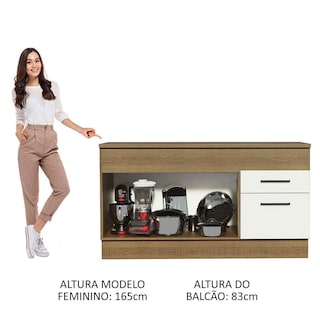 Foto 5 | Foto 5 | Gabinete Bajo Bufetera Madesa Agata 150cm Con Encimera Mb