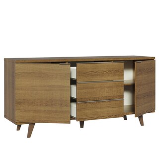 Foto 5 | Foto 5 | Buffet Credenza Madesa Para Almacenaje 160cm 3 Cajones Mm