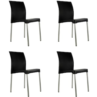 Foto 3 | Foto 3 | Set de 4 Sillas Mundo In Vivanti Comedor Y Jardin Negro