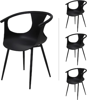 Foto 3 | Foto 3 | Set de 4 Sillas Mundo In Catanzaro Comedor Y Jardin Negro