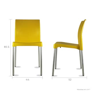 Foto 5 | Foto 5 | Paquete 4 Sillas Mundo In Vivanti Comedor Y Jardin Amarillo
