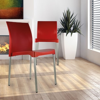 Foto 8 | Foto 8 | Paquete 4 Sillas Mundo In Vivanti Comedor Y Jardin Rojo
