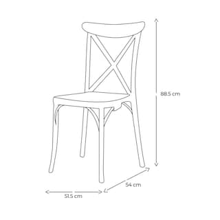 Foto 5 | Foto 5 | Silla Lagoona 7061N4 color Marrón Moderna Resistente X-Chair