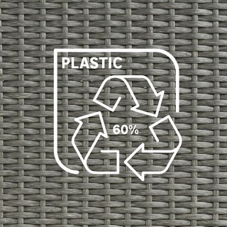 Foto 6 | Foto 6 | Silla de Rattan Noa Gris para Comedor Exterior con Cojín Durable