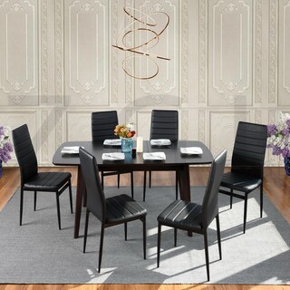 Foto 6 | Foto 6 | 4 Sillas De Comedor Yatahome Ann Kd Black Pvc Dc Negro