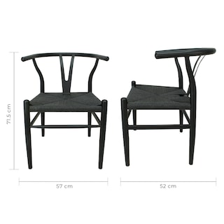 Foto 5 | Foto 5 | Set 4 Sillas Micerino Metal Diseño Ergonómico Minimalista Mundo In Color Negro