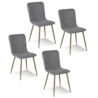 Foto 1 | Foto 1 | Sillas De Comedor De 4 Piezas Yatahome Scargill Gris