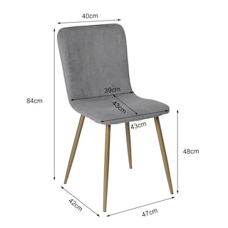 Foto 6 | Foto 6 | Sillas De Comedor De 4 Piezas Yatahome Scargill Gris