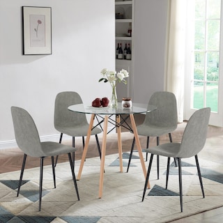 Foto 5 | Foto 5 | Juego De 4 Sillas De Comedor Diseño Moderno Yatahome Charlton Gris