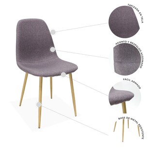 Foto 2 | Foto 2 | Silla Mundo In Muebles Gris