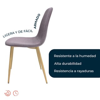 Foto 3 | Foto 3 | Silla Mundo In Muebles Gris