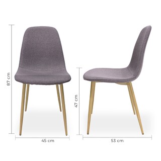 Foto 5 | Foto 5 | Silla Mundo In Muebles Gris