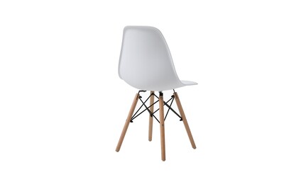 Foto 5 | Foto 5 | Set De 4 Sillas Para Comedor Color Blanco Con Patas De Madera De Haya Y Soporte De Metal