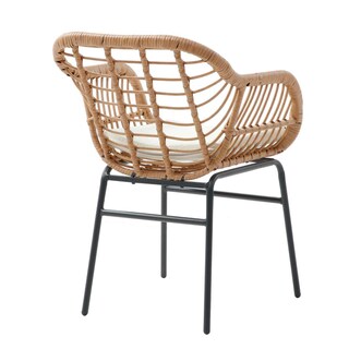 Foto 5 | Foto 5 | Set De 4 Sillas Para Exterior Color Café Con Asiento Acolchado Impermeable De Hule Espuma