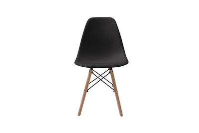 Foto 2 | Foto 2 | Set De 4 Sillas Para Comedor Color Negro Con Patas De Madera De Haya Y Soporte De Metal