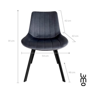 Foto 2 | Foto 2 | Set 2 Sillas Comedor Velvet Tapizada Terciopelo Sala Eames