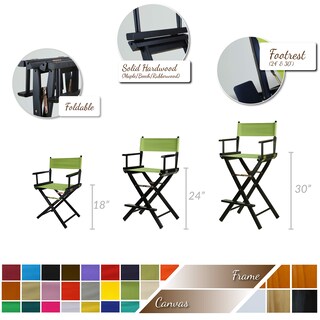 Foto 6 | Foto 6 | Silla Casual Home Director's 18 Con Estructura Natural De Lona Negra - Venta Internacional.