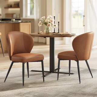 Foto 1 | Foto 1 | Juego De 2 Sillas De Comedor De La Colección Vasagle Ekho, Color Marrón Caramelo - Venta Internacional.