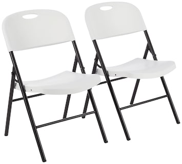 Foto 1 | Foto 1 | Silla Plegable Amazon Basics, Portátil, Plegable, De Plástico, Paquete De 2 - Venta Internacional.