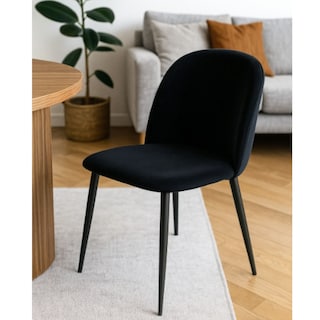 Foto 3 | Foto 3 | Silla Lucy Velvet Negra