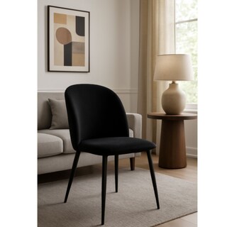 Foto 4 | Foto 4 | Silla Lucy Velvet Negra