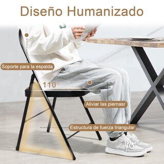 Foto 5 | Foto 5 | Sillas Plegable Furniturer Fair Marrón 46 X 41 X 78 Cm