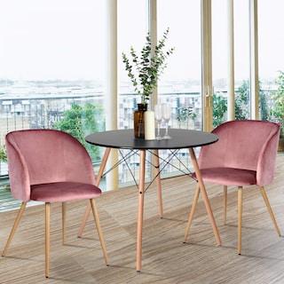 Foto 6 | Foto 6 | Set De 2 Sillas De Comedor Furniturer Ynez Rosa 51.5 X 52 X 82 Cm