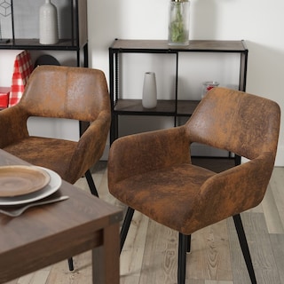 Foto 2 | Foto 2 | Set De 2 Sillas De Comedor Furniturer Cromwell Marrón 56 X 43 X 78 Cm
