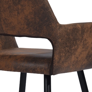 Foto 5 | Foto 5 | Set De 2 Sillas De Comedor Furniturer Cromwell Marrón 56 X 43 X 78 Cm