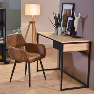 Foto 7 | Foto 7 | Set De 2 Sillas De Comedor Furniturer Cromwell Marrón 56 X 43 X 78 Cm