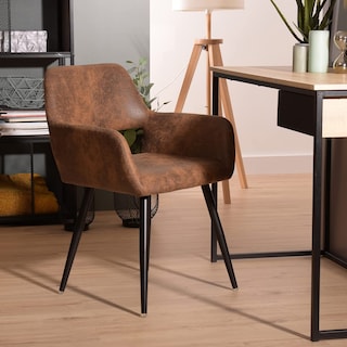 Foto 8 | Foto 8 | Set De 2 Sillas De Comedor Furniturer Cromwell Marrón 56 X 43 X 78 Cm