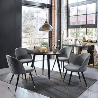 Foto 4 | Foto 4 | Set De 2 Sillas De Comedor Furniturer Zomba Gris 48 X 45.5 X 78 Cm