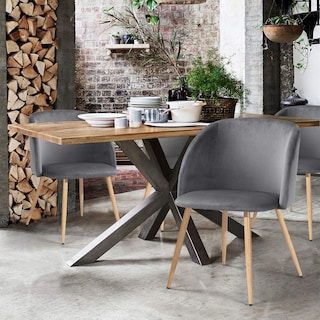 Foto 2 | Foto 2 | Set De 2 Sillas De Comedor Furniturer Ynez Gris 51 5 X 45 X 82 Cm