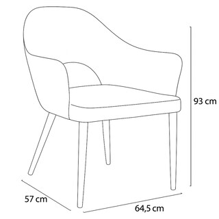 Foto 5 | Foto 5 | Silla Ocasional Diamante Cap Gold Gris México Poliéster 8KG