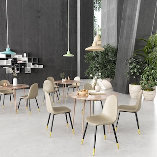 Foto 4 | Foto 4 | Set De 4 Sillas De Comedor Furniturer Charlton Beige 44 X 41.5 X 88 Cm