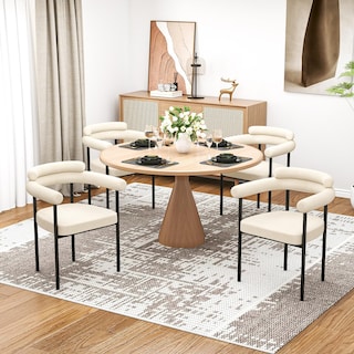 Foto 3 | Foto 3 | Silla De Comedor Tapizadas Silla De Cocina Beige Moderno Gomyhome