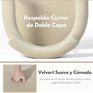 Foto 5 | Foto 5 | Silla De Comedor Tapizadas Silla De Cocina Beige Moderno Gomyhome