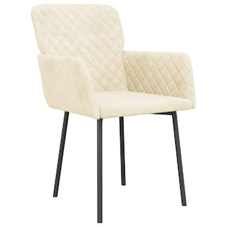 Foto 4 | Foto 4 | Sillas De Comedor Vidaxl Cream Velvet 2 Piezas - Venta Internacional.