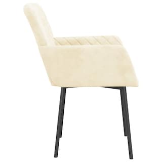 Foto 6 | Foto 6 | Sillas De Comedor Vidaxl Cream Velvet 2 Piezas - Venta Internacional.