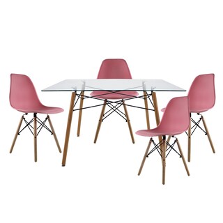 Foto 1 | Foto 1 | Comedor Mundi In Rosa con 4 Sillas