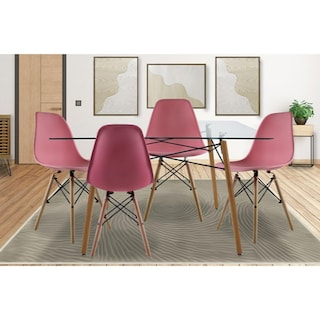 Foto 2 | Foto 2 | Comedor Mundi In Rosa con 4 Sillas